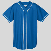 YOUTH WICKING MESH BUTTON FRONT JERSEY