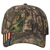 Camo Woven USA Flag Cap